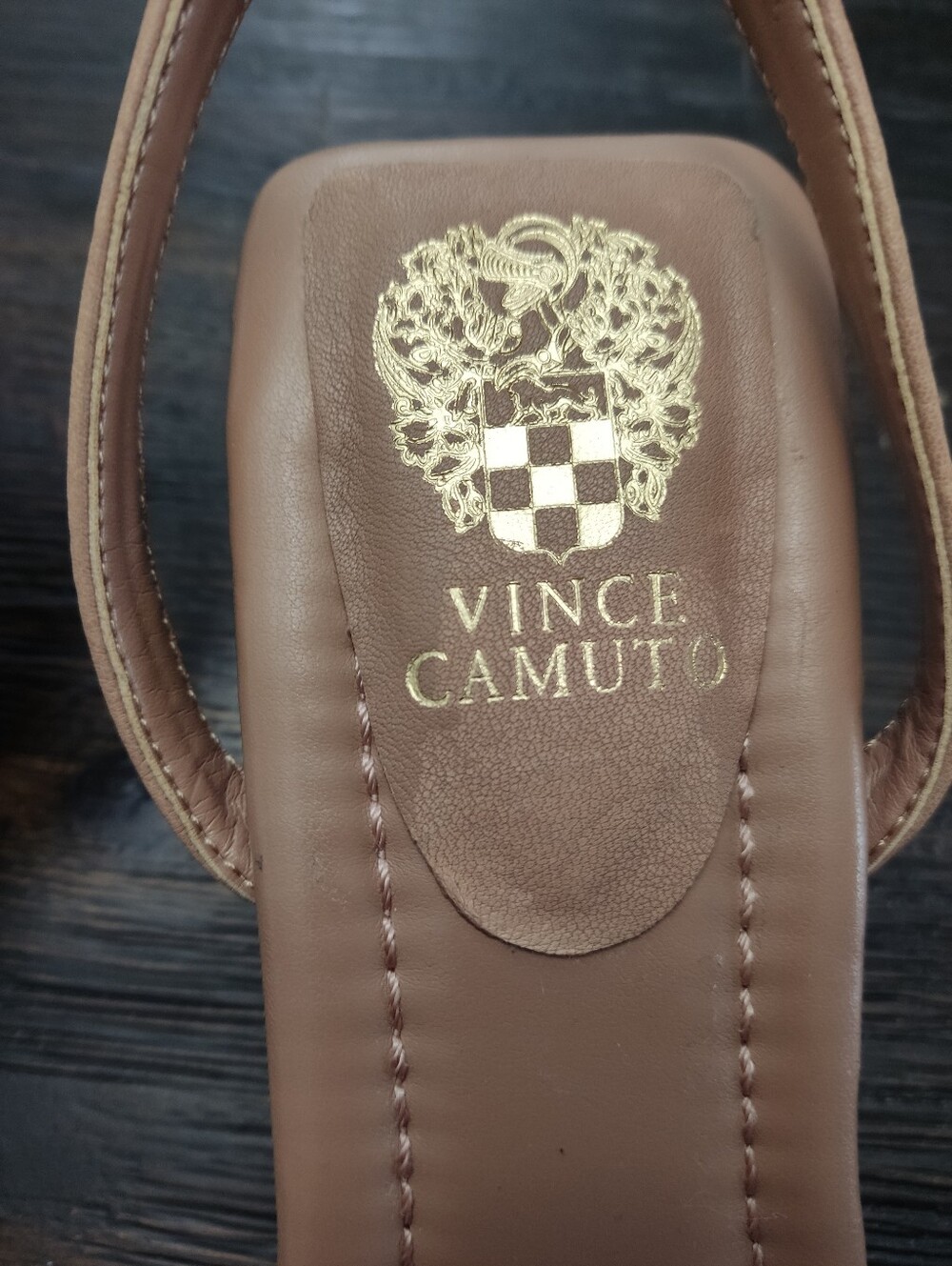 Vince Camuto Nude Beige Strappy Slingback Heels Size 9M - Picture 2 of 8